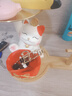 招財貓入門 擺件貓鑰匙收納玄關(guān)裝飾品擺件入戶門口鞋柜客廳家居 貓托盤福袋雙收納+玄關(guān)置物架 曬單實拍圖
