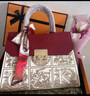 香微（XIANGWEI）送媽媽生日禮物實(shí)用40母親婆婆新娘婚包包女包50女士手提包2025年 紅色（精美禮盒裝+花束絲巾） 曬單實(shí)拍圖