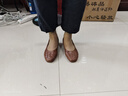 百麗踏法式復(fù)古編織包頭涼鞋女2025新款夏季新款方頭淺口后空低跟單鞋 棕色 37 曬單實拍圖