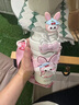 Diller兒童雙飲保溫杯男女小學(xué)生寶寶吸管水杯送禮保溫壺女士杯子新款 莉莉兔 490ml 【316L內(nèi)膽】 曬單實(shí)拍圖
