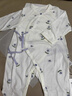 babylove新生兒連體衣春秋季薄款初生寶寶哈衣爬服嬰幼兒居家睡衣純棉 奶白 52cm 曬單實(shí)拍圖