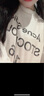 Acne Studios 男女同款 做舊1996印花寬松落肩長(zhǎng)袖T恤上衣CL0197 灰白色 XXS 曬單實(shí)拍圖