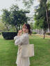 CITICITY輕奢侈品牌包包女包高檔托特包女國風(fēng)刺繡單肩包新款大容量中式包 米白色 曬單實(shí)拍圖