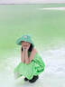 多菲尼森防曬漁夫帽女夏薄款遮臉大檐帽夏日多巴胺清新甜美遮陽(yáng)帽戶(hù)外帽子 綠色雙面格紋漁夫帽 曬單實(shí)拍圖