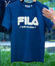 FILA FUSION斐樂潮牌情侶款針織短袖衫2025秋新款時尚涼感速干T恤 未央藍-DB XL 180/100A/XL 曬單實拍圖