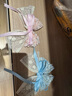 碎花蝴蝶結新款兒童發(fā)夾女童甜美飄帶發(fā)飾蕾絲發(fā)卡頭飾氣質(zhì)超仙 粉色+藍色蕾絲飄帶發(fā)夾 曬單實(shí)拍圖