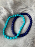 小米星青金石手鏈女男東海水晶瑪瑙翡翠玉石散珠子吊墜項鏈藍色桶珠手串 【直切桶珠】珠徑約5*6mm 曬單實(shí)拍圖