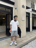 GLM短袖t恤男透氣夏季圓領(lǐng)T恤速干涼感休閑運動打底衫上衣白色XL 曬單實拍圖