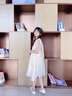G.DUCKKIDS童裝公主裙女童夏裝洋氣兒童連衣裙小女孩生日禮服中大童演出服 粉色 120 (建議身高110cm  6-7歲)cm 曬單實(shí)拍圖