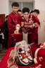 百麗香奈AJ1婚鞋秀禾鞋本命年情侶款新娘結(jié)婚鞋紅色男女板鞋dunk日?？纱?酒紅色【送紅盒加婚禮配飾】 37 曬單實(shí)拍圖