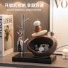 赟婭石來(lái)運(yùn)轉(zhuǎn)鑰匙收納玄關(guān)擺件入戶客廳酒柜電視柜家居裝飾品喬遷禮物 石來(lái)運(yùn)轉(zhuǎn)置物架擺件+歡迎回家 曬單實(shí)拍圖