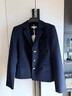 TOMMY HILFIGER25新款秋冬女裝商務休閑學院徽章刺繡翻領修身西裝外套46660 藏青色C1G XS 32 曬單實拍圖