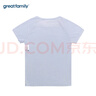 歌瑞家（greatfamily）兒童家居服上裝男女童裝莫代爾提花短袖圓領(lǐng)內(nèi)衣秋衣睡衣樂(lè)友 藍(lán)色（男童） 130 cm 曬單實(shí)拍圖