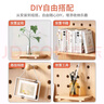 優(yōu)依福洞洞板置物架實(shí)木可定制免打孔層架墻面裝飾收納架多功能云朵型 120*60長(cháng)方形白色 【含配件】 曬單實(shí)拍圖