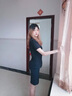 晨芙短袖小西裝女夏薄款職業(yè)西服套裝商務(wù)白領(lǐng)面試正裝酒店前臺(tái)工作服 黑色西裝+半裙 M 建議90-100斤 曬單實(shí)拍圖