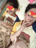 頂瓜瓜兒童家居服套裝全棉a類(lèi)女童短袖睡衣寶寶套裝夏季純棉 米黃 130 曬單實(shí)拍圖