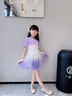 小豬彼特女童蛋糕裙夏季薄款兒童2025新款夏裝短裙大童半身裙網(wǎng)紗蓬蓬裙子 4398紫色【防走光內(nèi)襯】 130 cm 曬單實(shí)拍圖