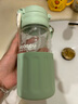恩爾美（nRMEi）玻璃杯大容量茶水分離女士高顏值孕產(chǎn)婦專(zhuān)用吸管杯耐高溫泡花茶杯 半夏綠【雙飲蓋/獨立茶倉】500ml 曬單實(shí)拍圖