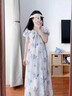 愛(ài)莉安娜2025春夏新款孕婦裝大碼雪紡孕婦連衣裙高級(jí)感法式裙子 碎花連衣裙 L 曬單實(shí)拍圖