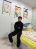 俞兆林睡衣男冬天法蘭絨加厚加絨保暖套裝秋冬季男士珊瑚絨可外25年新款 NSCJF-黑色舒棉絨拉鏈 L (建議90-130斤) 曬單實(shí)拍圖
