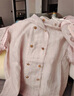 謎秀【蜜桃奶凍】復古粉色短袖襯衫女2026春夏新款百搭顯瘦V領(lǐng)上衣 少女粉 M 曬單實(shí)拍圖