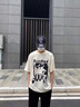 古由卡（GUUKA）潮牌情侶裝短袖t恤男士2025夏季半截袖嘻哈二次元?jiǎng)勇宸中鋵捤?白色 F7435 M 曬單實(shí)拍圖