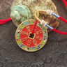 世?，m瑯彩山鬼花錢(qián)龍騰四海朱砂封膠純銅掛飾道家銅錢(qián)本命年男2025 【黃銅朱砂龍騰四海3.5cm】 平安錦囊盒無(wú)穗-紅藍項鏈繩 曬單實(shí)拍圖