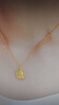 周大福如來佛 無憂小福牌實(shí)心黃金吊墜女(工費(fèi):560計(jì)價(jià))F227691 足金 約5.05g 曬單實(shí)拍圖