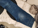JEEP吉普高端男士牛仔褲男2025秋冬新款韓版修身小腳褲直筒長(cháng)褲子男款 曬單實(shí)拍圖