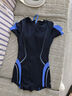 速比濤（Speedo）泳衣女電氣矩陣黑標(biāo)Hero5.0鯊魚皮競(jìng)速溫泉短袖平角連體泳衣 36 曬單實(shí)拍圖
