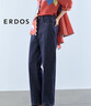 ERDOS 25春夏新品漢麻牛仔九分褲時尚女褲休閑褲 經(jīng)典藍 2XL 175/80A 曬單實拍圖