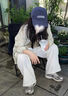 雪茜曼涼感闊腿褲女夏季薄款2025新款高腰垂感寬松速干慵懶感奶芙山本褲 曬單實拍圖