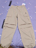 駱駝（CAMEL）直筒梭織工裝長褲女防潑水百搭傘兵褲 C24CA6L6619 淡卡其 S 曬單實拍圖