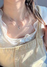 Cindy Kelly輕奢999銀項鏈女高級精致實(shí)用鎖骨鏈送老婆結婚紀念生日禮物女生 星月項鏈【送老婆女友實(shí)用高檔】 曬單實(shí)拍圖