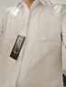 羅蒙（ROMON）短袖襯衫男士2025夏季涼感棉質(zhì)上衣商務(wù)休閑正裝白襯衣MQ21白色40 曬單實(shí)拍圖