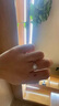 DRAGBOLL鉆戒女雪花戒指莫桑石小眾食指戒婚戒活口七夕情送老婆生日禮物 50分雪花莫桑石鉆戒 曬單實(shí)拍圖