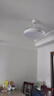 惠普精工風(fēng)扇燈led隱形吊扇燈變頻高顯餐廳臥室客廳遙控?zé)艟?2寸包安裝 曬單實(shí)拍圖