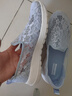 斯凱奇（SKECHERS）單鞋女鞋夏季蕾絲網(wǎng)面透氣健步鞋平底淺口百搭軟底休閑鞋896020 曬單實拍圖
