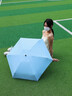 AILUKI德國遮陽傘防曬太陽紫外線女晴雨兩用雨傘小巧便攜膠囊大小 【冰晶藍(lán)】100%冰晶降溫185g超 曬單實(shí)拍圖