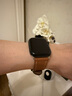 MSSM適用蘋果手表表帶apple iwatch愛馬仕款Swift小牛皮真皮表帶ultra2/S10/9/8/7 淺棕色·38/40/41mm 曬單實(shí)拍圖