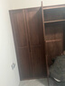 源氏木語(yǔ)實(shí)木衣柜家用臥室黑胡桃木衣櫥小戶(hù)型兩門(mén)三門(mén)四門(mén)儲物柜 1.56米四門(mén)衣柜(整柜不可分) 曬單實(shí)拍圖