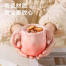 PAKCHOICE杯子馬克杯家用陶瓷茶杯泡茶高顏值創(chuàng)意手捏紋辦公室喝水杯咖啡杯 曬單實(shí)拍圖