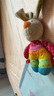 sigikid德國寶寶安撫巾嬰幼兒可啃咬哄睡眠手偶小兔子毛絨玩具娃娃阿貝貝 Rainbow Rabbit 彩虹兔手搖鈴 曬單實(shí)拍圖