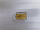中國珠寶七夕情人節(jié)禮物黃金金條足金9999生日快樂送女友禮品禮物1g 曬單實拍圖