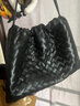 BOTTEGA VENETA[禮物]葆蝶家女士中號DUSTBAG手拿包 黑色 均碼 曬單實拍圖