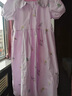 皮爾卡丹（pierre cardin）15歲女大童娃娃領(lǐng)連衣裙夏裝14初中生13小女孩森系很仙的過(guò)膝長(cháng)裙 香芋紫 165 S碼(75-90)斤僅供參考 曬單實(shí)拍圖