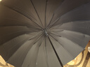天堂 長柄加大雨傘半自動(dòng)強(qiáng)抗風(fēng)商務(wù)直桿傘晴雨傘65*16骨 云炭黑 曬單實(shí)拍圖