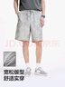 森馬（Semir）休閑短褲男廢土風(fēng)臟臟褲2025夏季新款寬松直筒工裝褲潮流印花 灰色調00422 L 曬單實(shí)拍圖