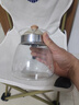 雅風(fēng)耐熱玻璃茶壺茶具養生壺耐高溫燒水壺水壺直火壺煮茶壺泡茶壺 6602富康壺（塑料蓋） 1000ml 曬單實(shí)拍圖