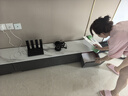 米客米家電視柜落地2024客廳家用小戶(hù)型靠墻儲物柜一體新款茶幾電視柜組合 【大戶(hù)型2.8米】灰色+白大理石紋 整裝（師傅上門(mén)） 曬單實(shí)拍圖
